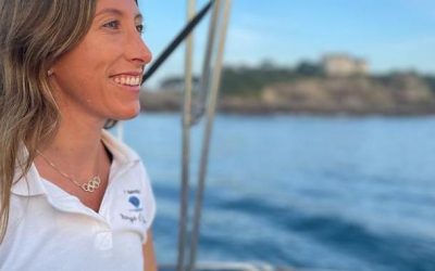 La tripulación del ‘Camino de Santiago a Vela’ con Pumariega en Gijón